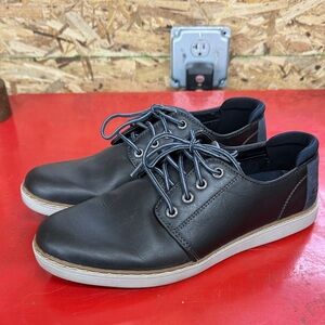Skechers Black Leather Men's Oxfords  (Size 9.5)